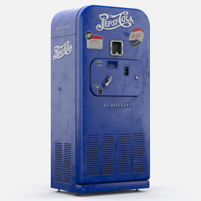 Pepsi Cola Vending Machine PBR