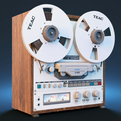 Reel Tape Recorder TEAC X-10R Props by Stb3D