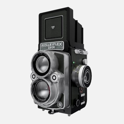Rotoflex Camera Rolleiflex Camera - 3D Model by Stb3D