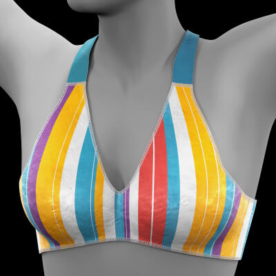 Sports Bra with Lines