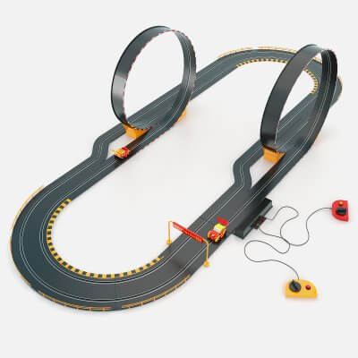 Shell Racing Toy Track Toy Race Track - 3D Model by Stb3D