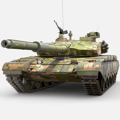 Ztz99 With Rws ZTZ Type 99 Chinese Tank PBR - 3D Model by Stb3D