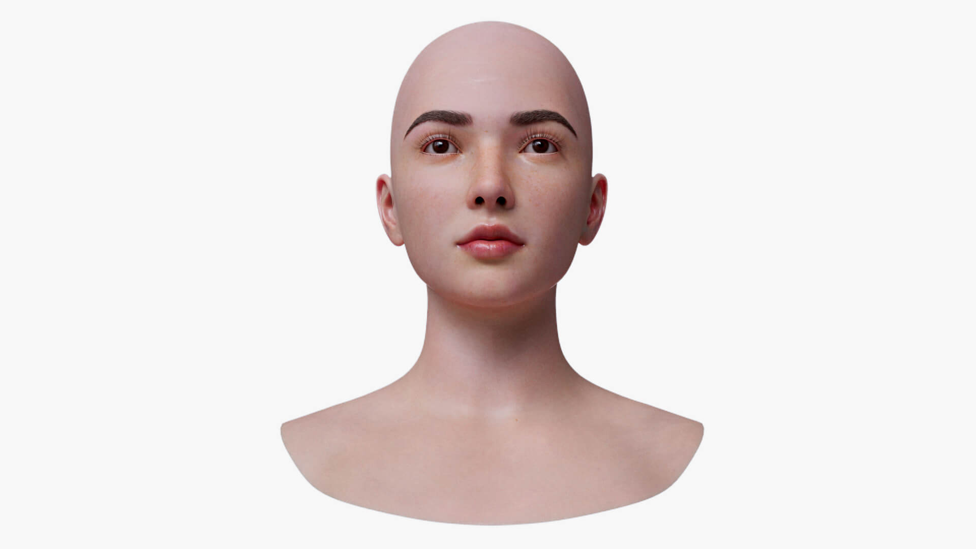 Asian Female Head With Unreal Metahuman Topology V3 - 3D Model by ...