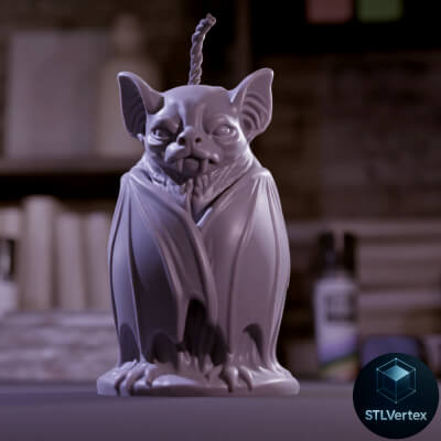 Bat – 3D Printable Model (STL + OBJ + 3MF) by STLVertext