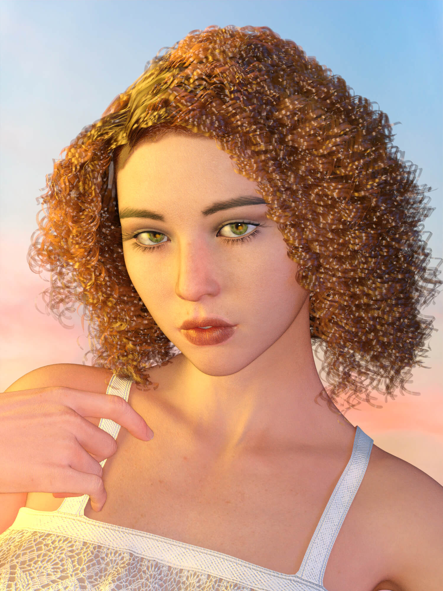 Tapered Afro Female - 38jfl39