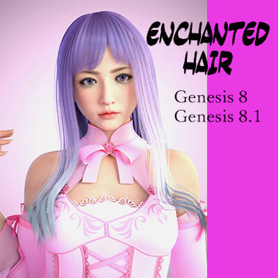 Enchanted Hair for Genesis 8 Female by storage-plan