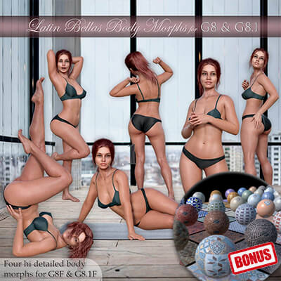 Latin Bellas Body Morphs Vol.1 plus 50 Elite Textures