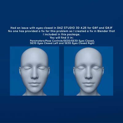 Genesis 8 Female Eyes Closed Fix