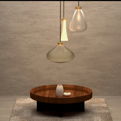 The Nordic-Mughal Fusion Triple Pendant Lamp