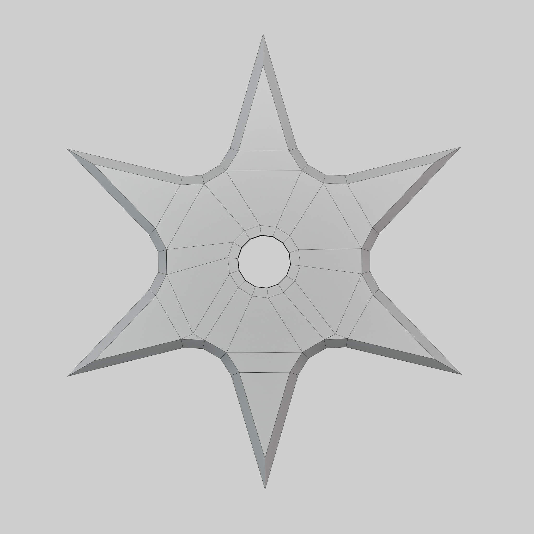 Ninja Star 02 - 3D Model by Stunner Art