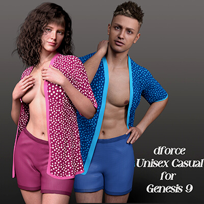 dForce Unisex Casual for Genesis 9 by Suli s Designs
