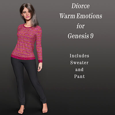 dForce Warms Emotions for Genesis 9