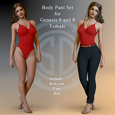 SD Body Pant Set for Genesis 9 and 8 Female