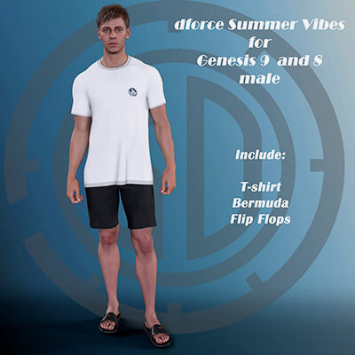 SD dForce Summer Vibes Genesis 9 and 8 Male by Suli s Designs