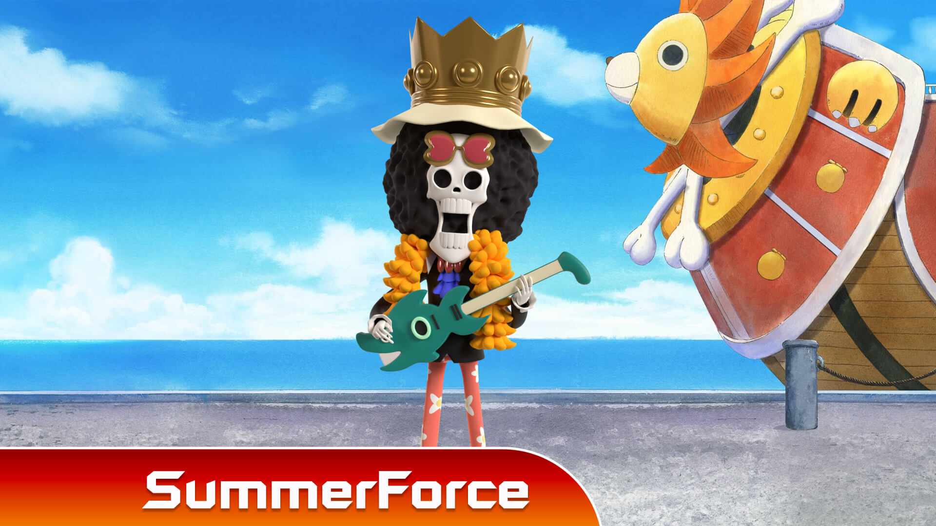 Brook Wcf One Piece 3D Model by Summerforce