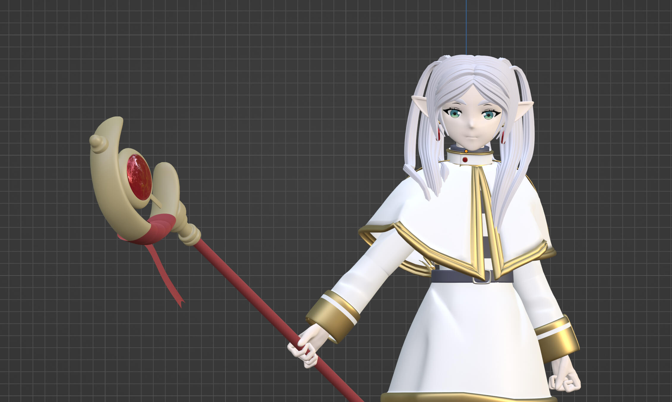 Frieren Runescape Frieren - Frieren Beyond Journey End 3D Model by Summerforce