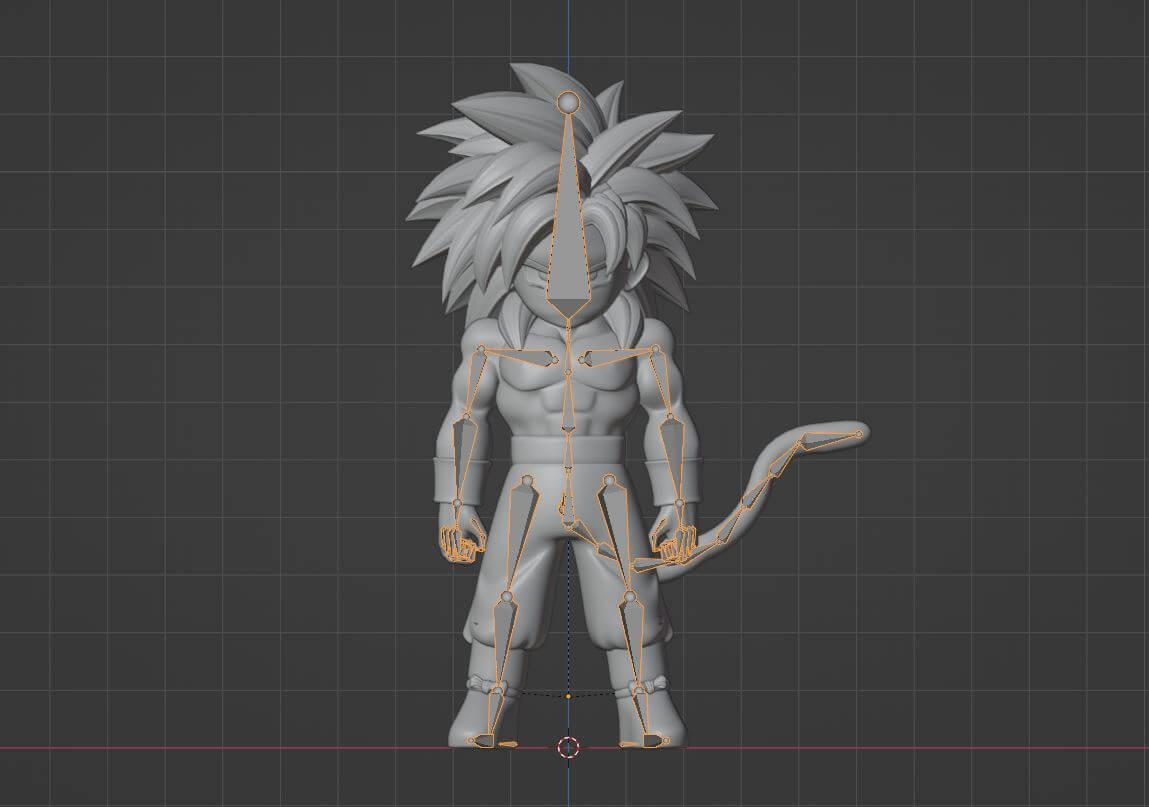 Goku mini Super Saiyan 4 - Dragonball Daima 3D Model by Summerforce