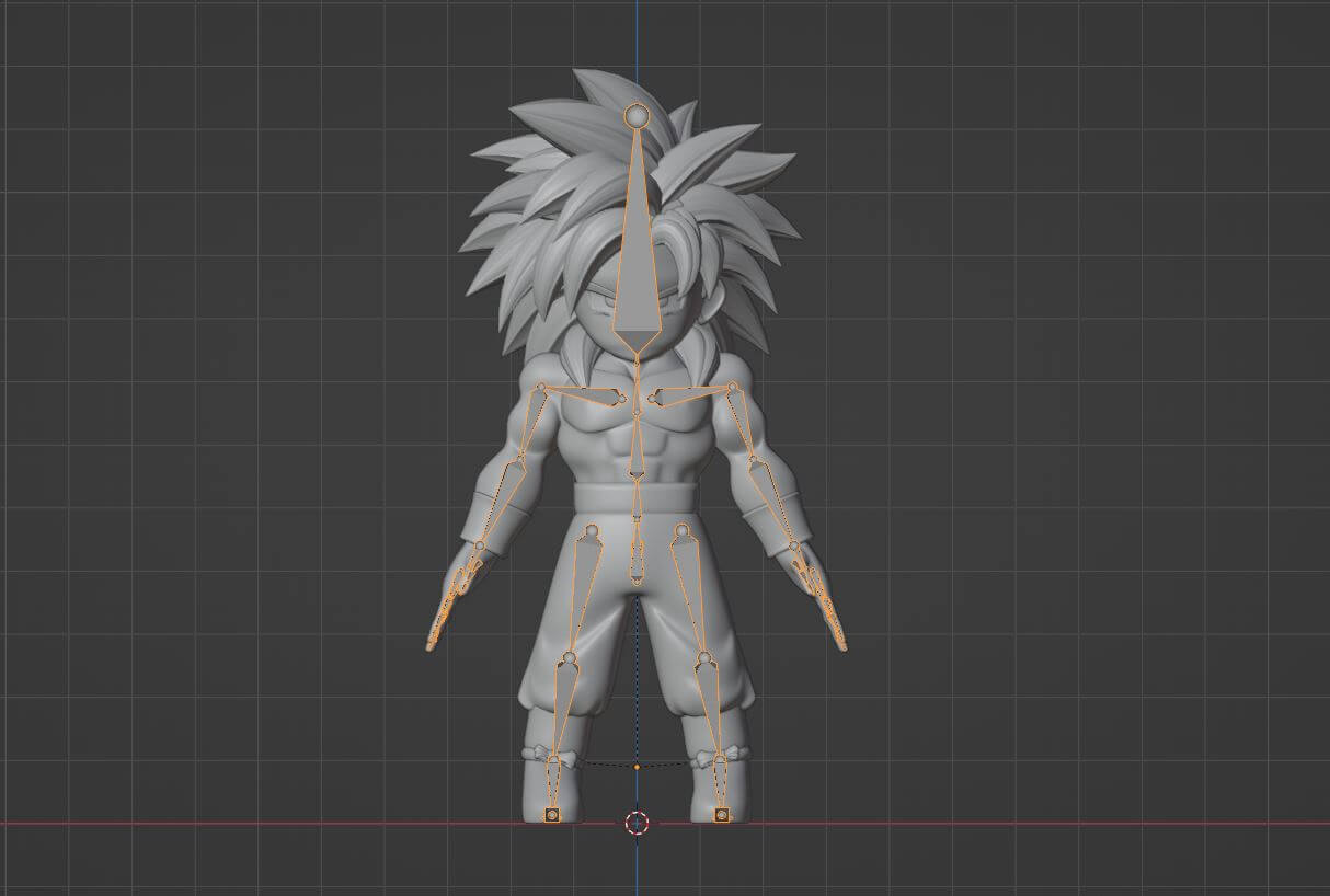Goku mini Super Saiyan 4 - Dragonball Daima 3D Model by Summerforce