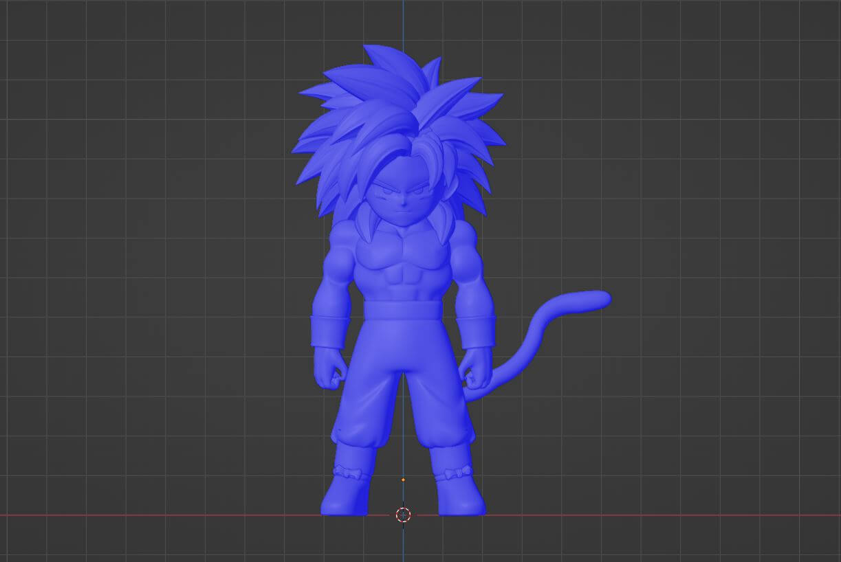 Goku mini Super Saiyan 4 - Dragonball Daima 3D Model by Summerforce