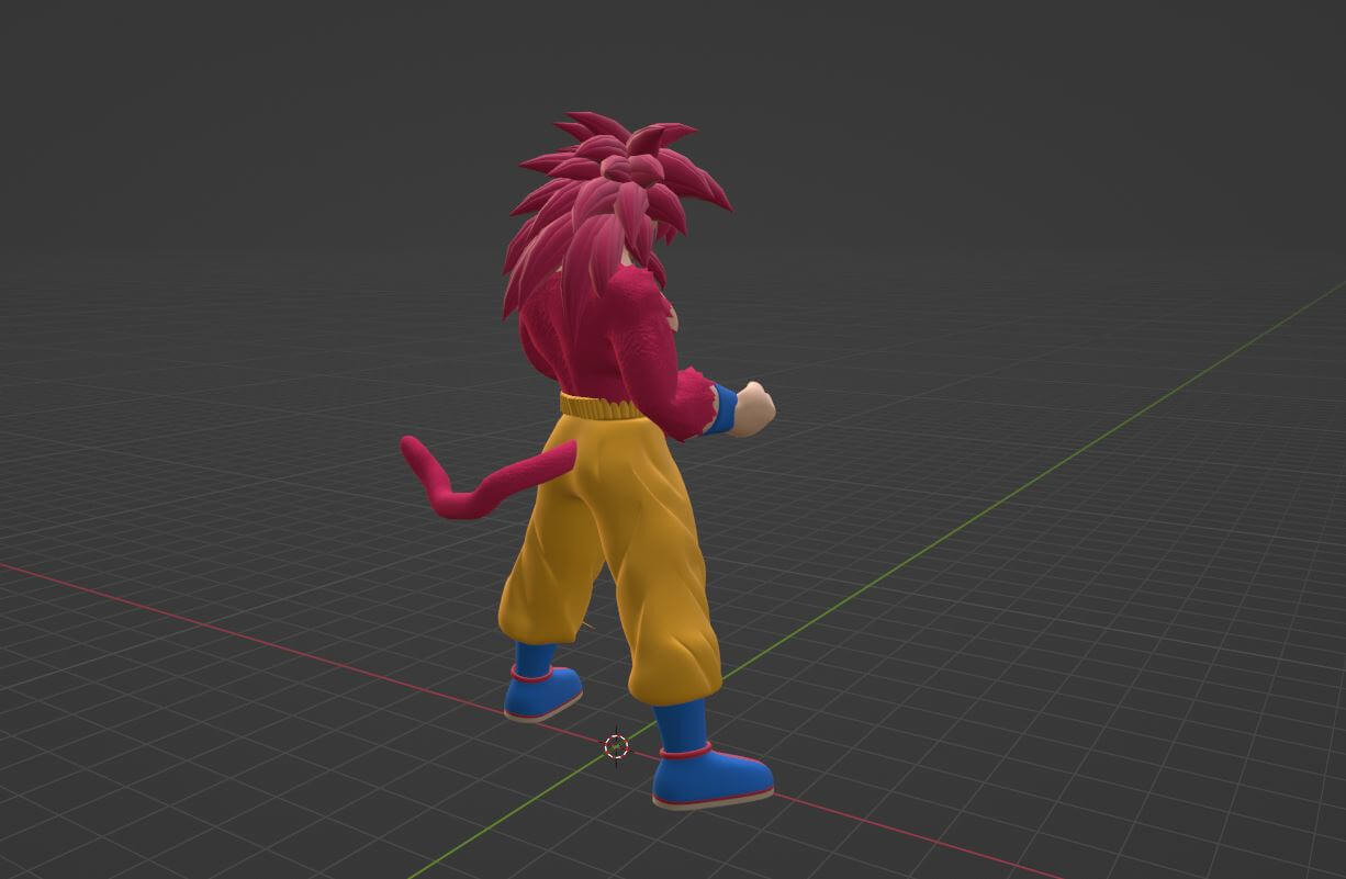 Goku Super Saiyan 4 - Dragonball Daima 3D Model by Summerforce