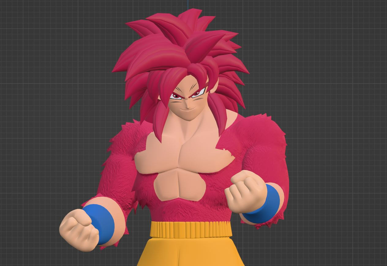 Goku Super Saiyan 4 - Dragonball Daima 3D Model by Summerforce
