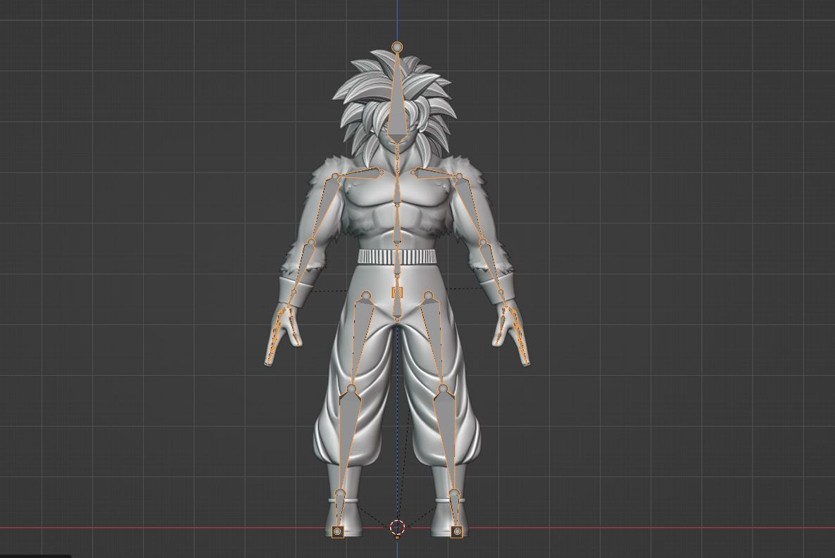 Goku Super Saiyan 4 - Dragonball Daima 3D Model by Summerforce