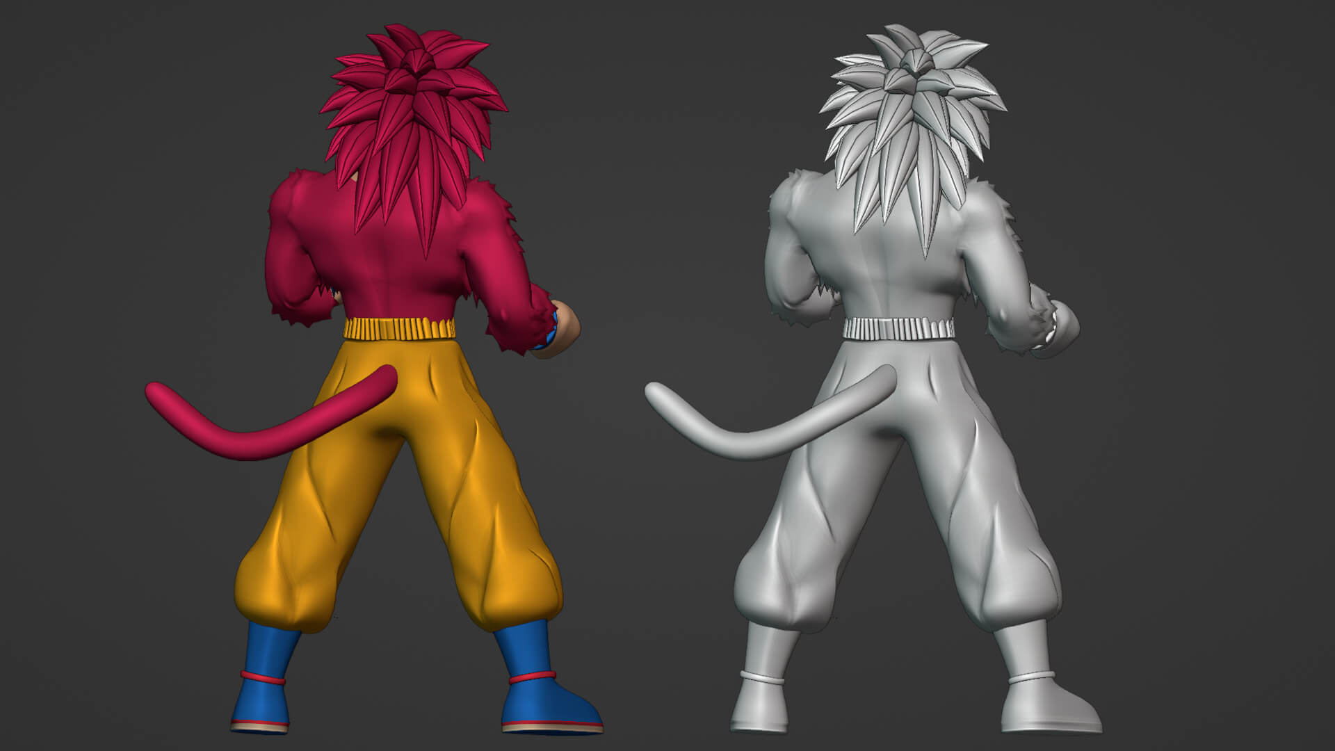 Goku Super Saiyan 4 - Dragonball Daima 3D Model by Summerforce