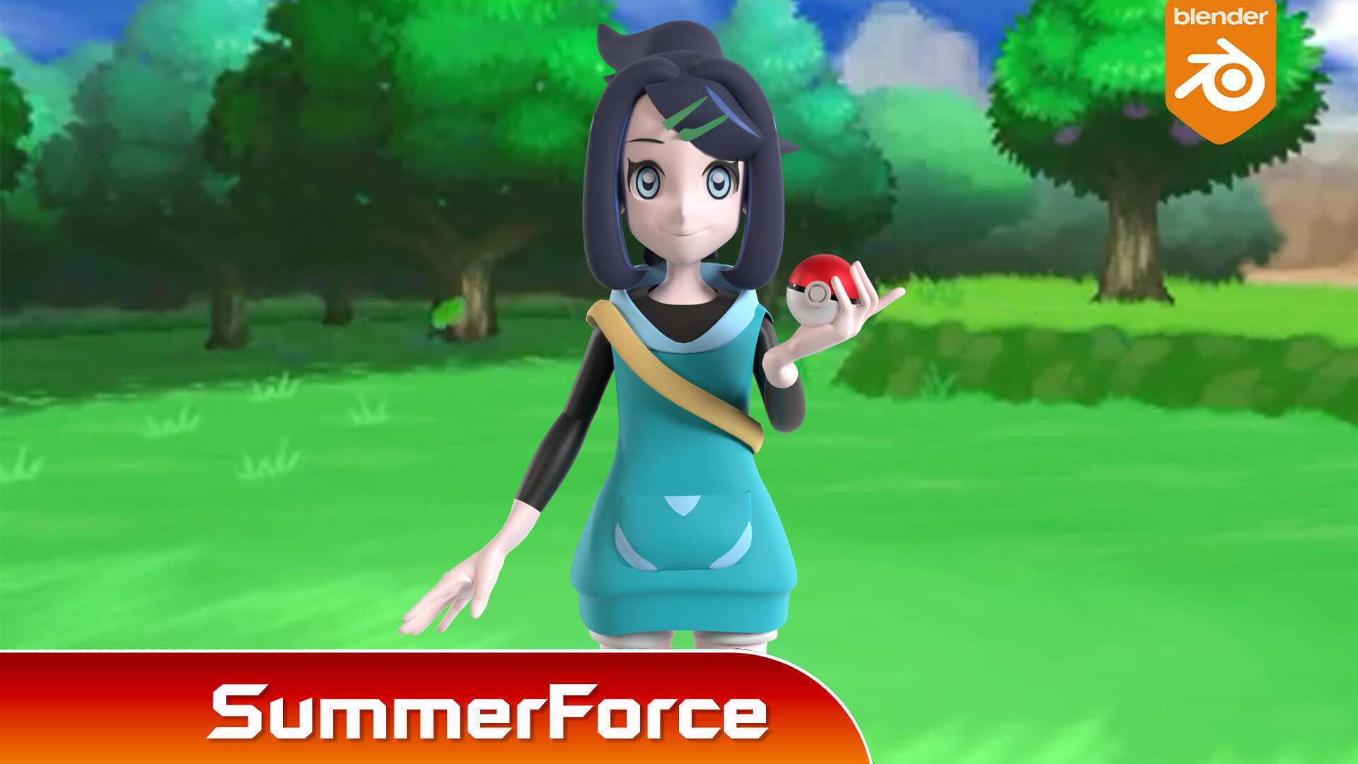Liko Rails Liko - Pokémon Horizons 3D Model by Summerforce