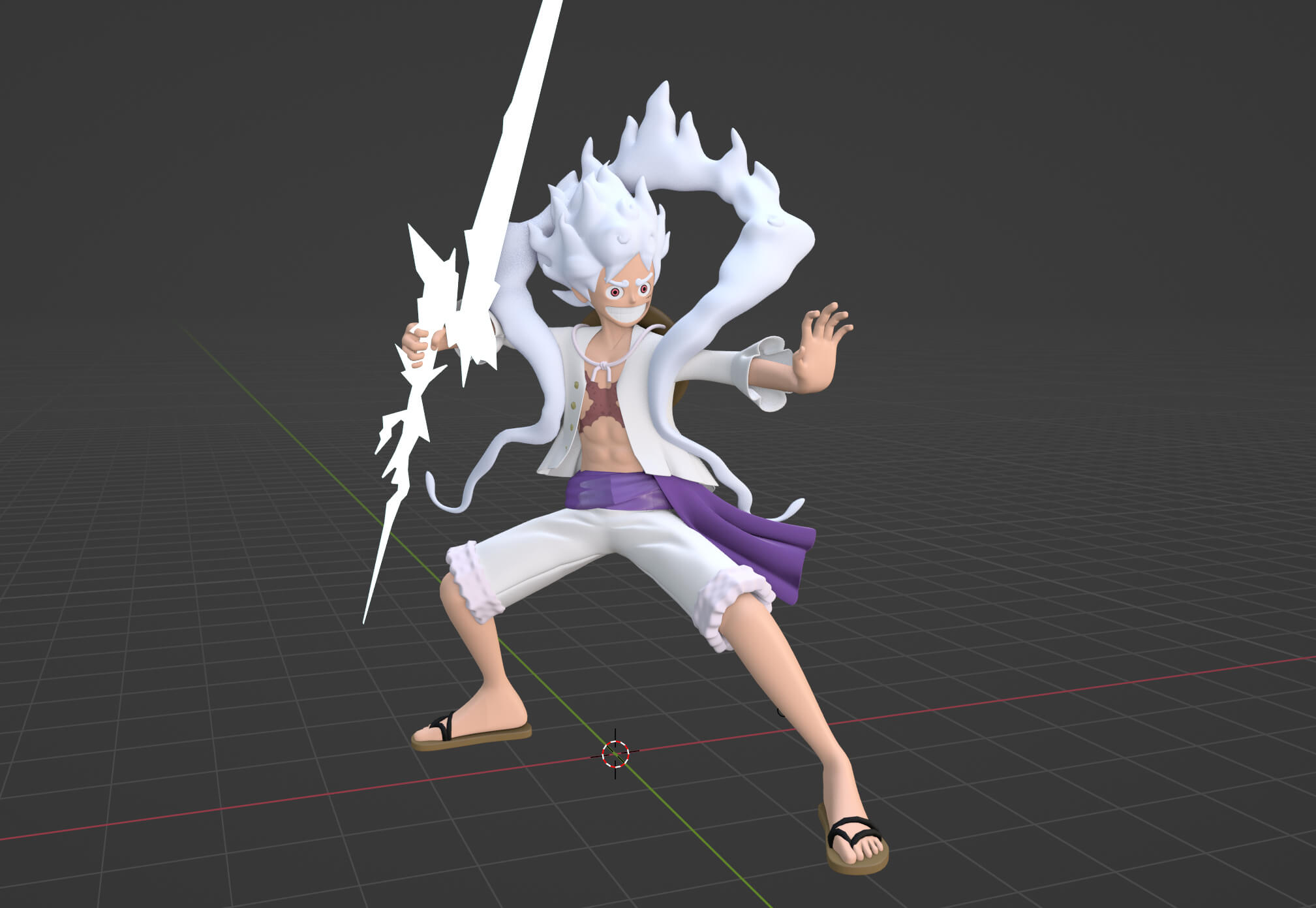 Luffy Gear 5 Nika One Piece 3D Model By Summerforce luffy-gear-5-nika-one-piece-3d-model-by-summerforce