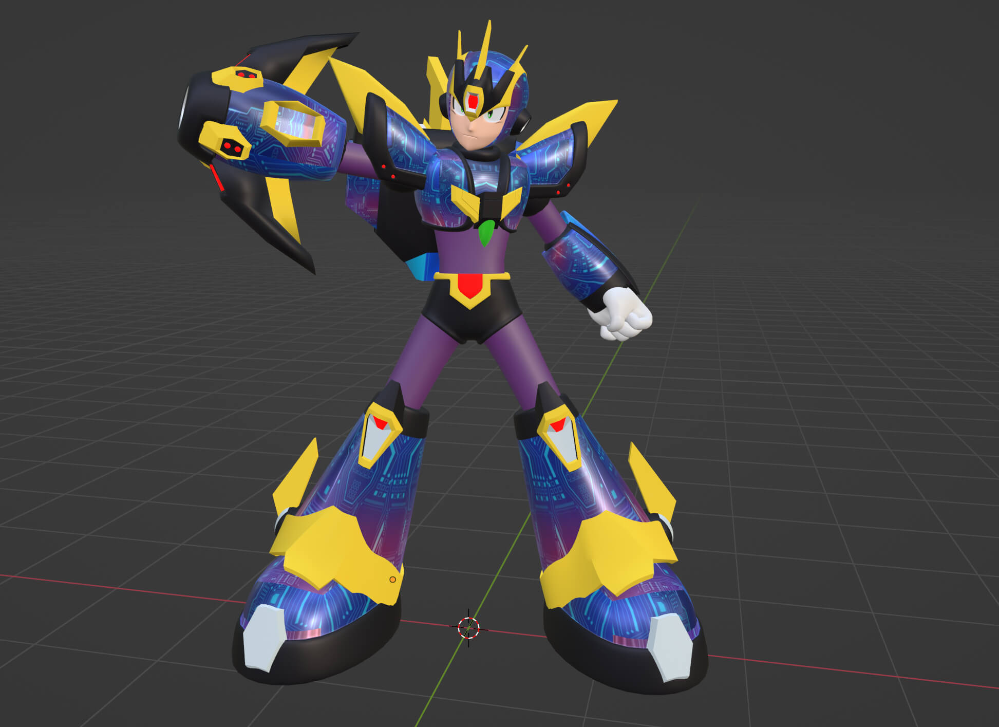 Megaman Ultimate Armor Mega Man X4 3D Model by Summerforce