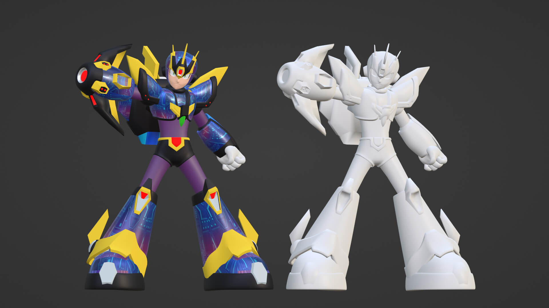 Megaman Ultimate Armor Mega Man X4 3D Model by Summerforce