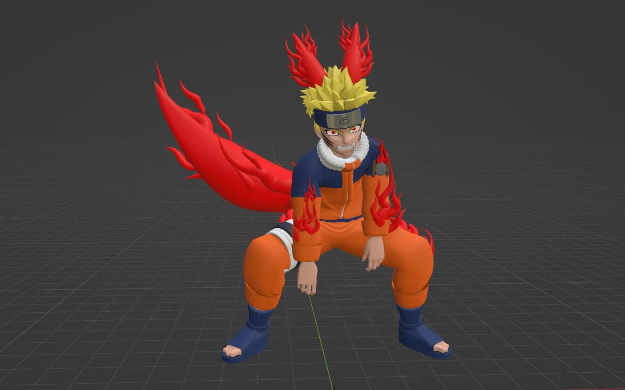 Naruto One-Tail - Naruto Shippuden 3D Model by Summerforce