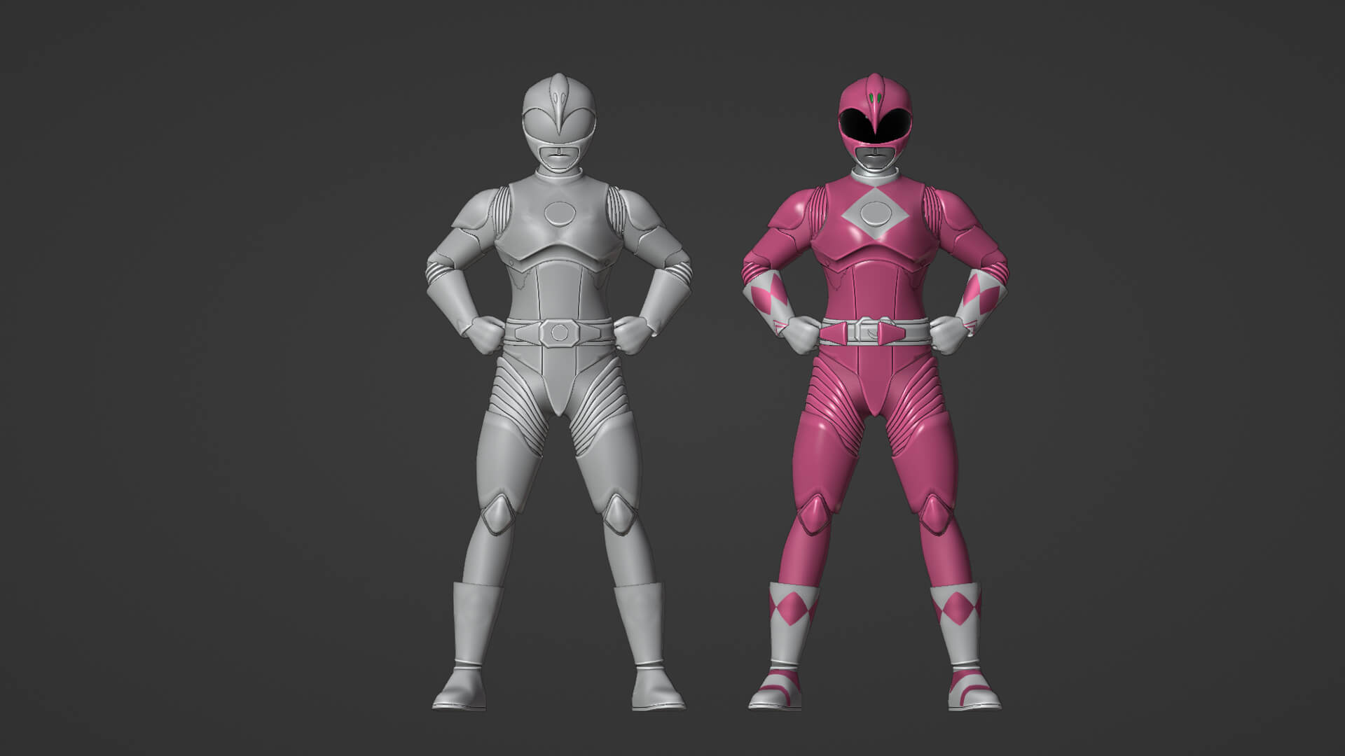 Psycho Ranger 3d Pink Ranger - Mighty Morphin Power Rangers The Movie 3D Model by ...