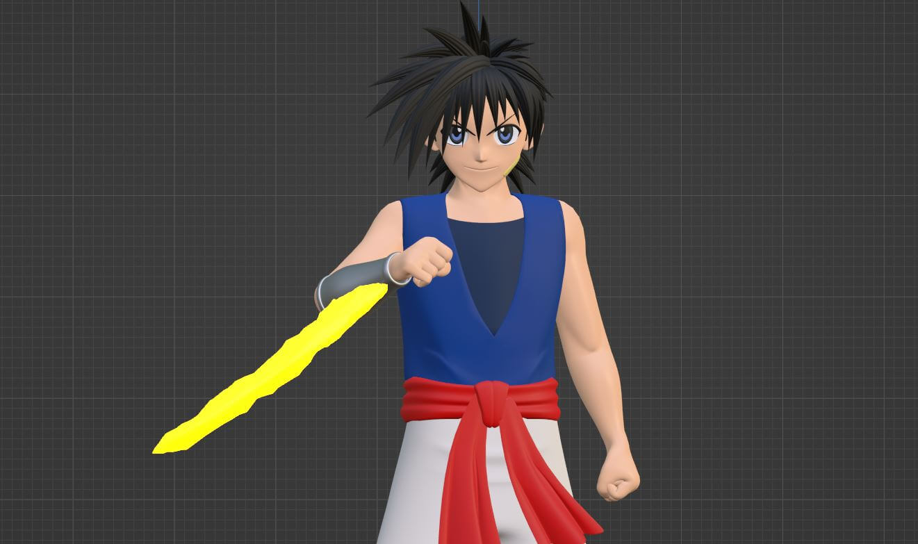 Recca Hanabishi - Flame of Recca 3D Model by Summerforce