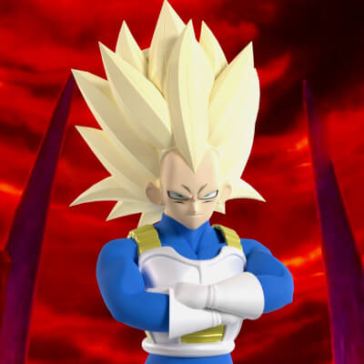 Vegeta Super Saiyan 3 - Dragonball Daima 3D Model by Summerforce