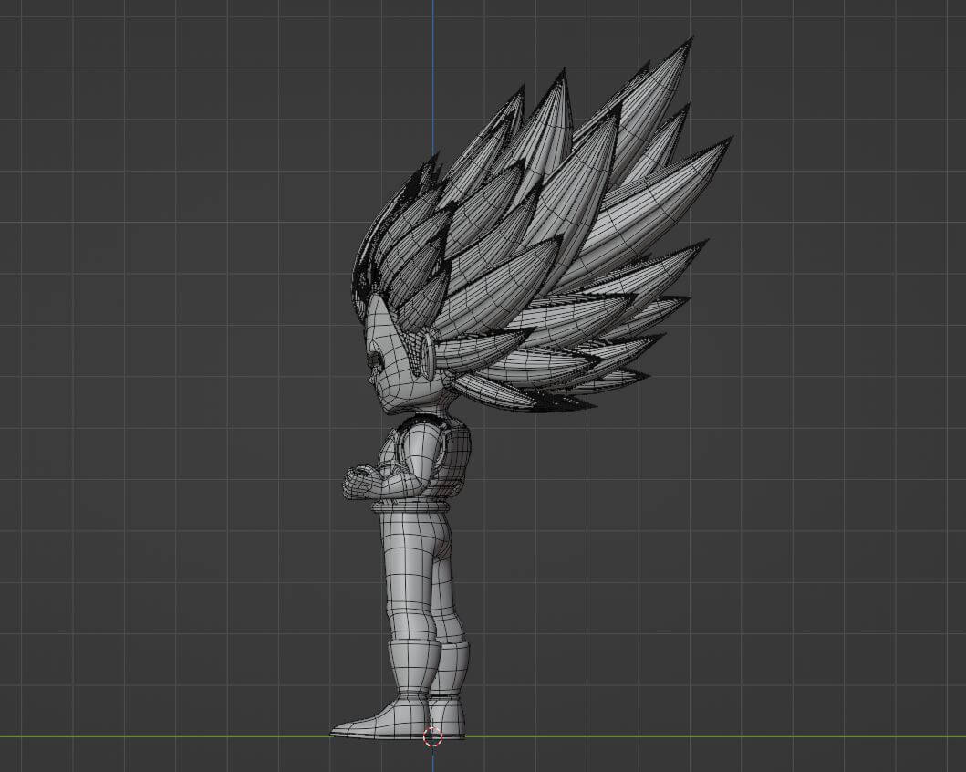 Vegeta Super Saiyan 3 - Dragonball Daima 3D Model by Summerforce