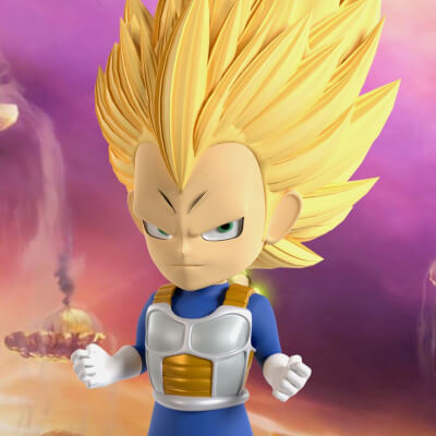 Vegeta Super Saiyan 3 - Dragonball Daima 3D Model by Summerforce