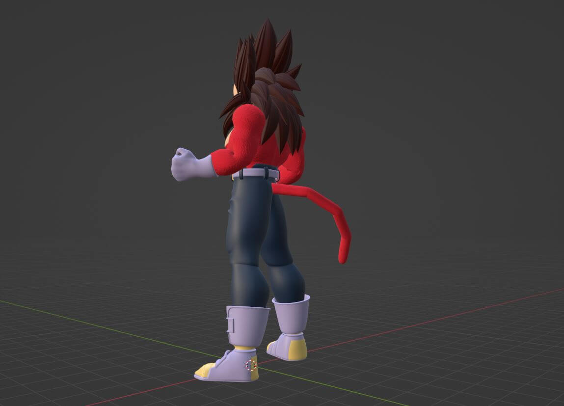 Vegeta Super Saiyan 4 - Dragonball GT 3D Model by Summerforce