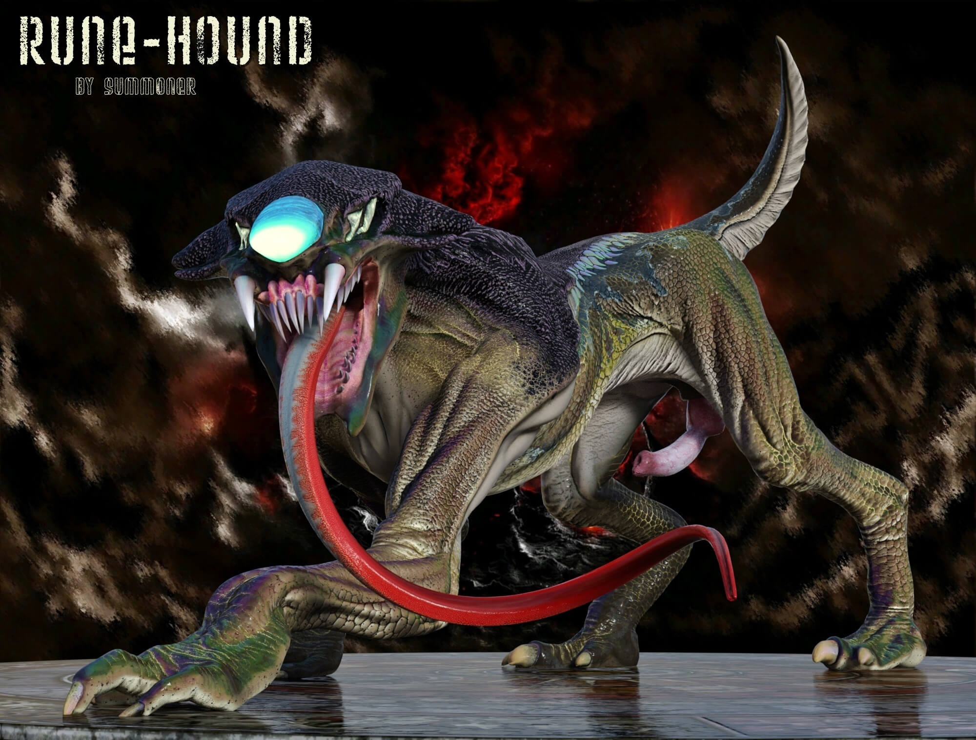 Summoner's Rune-Hound Daz Content by Summoner