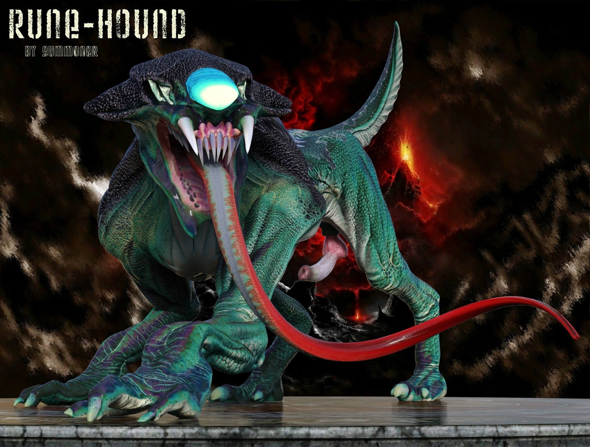 Summoner's Rune-Hound Daz Content by Summoner