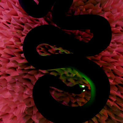 A Snake With Lights