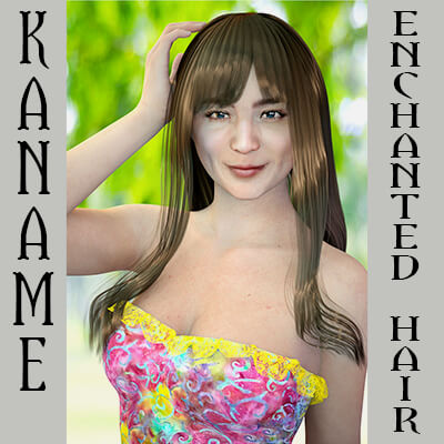 Kaname  Enchanted Hair for Genesis 8 Female