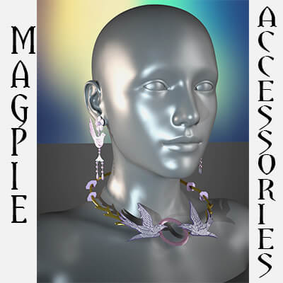 Magpie Accessories for Genesis 8 Female