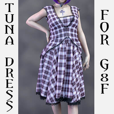Tuna Dress for Genesis 8 Female