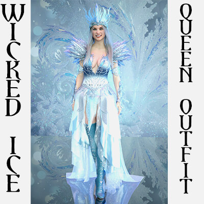 Wicked Ice Queen Outfit for Genesis 8 Female