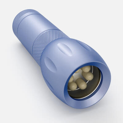 Flashlight with Inner Workings 03 - 3D Model by Sunshing