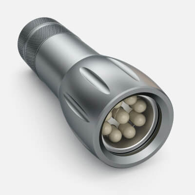 Flashlight with Inner Workings 07 - 3D Model by Sunshing