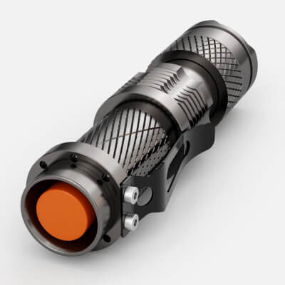 Flashlight with Inner Workings 10 - 3D Model by Sunshing