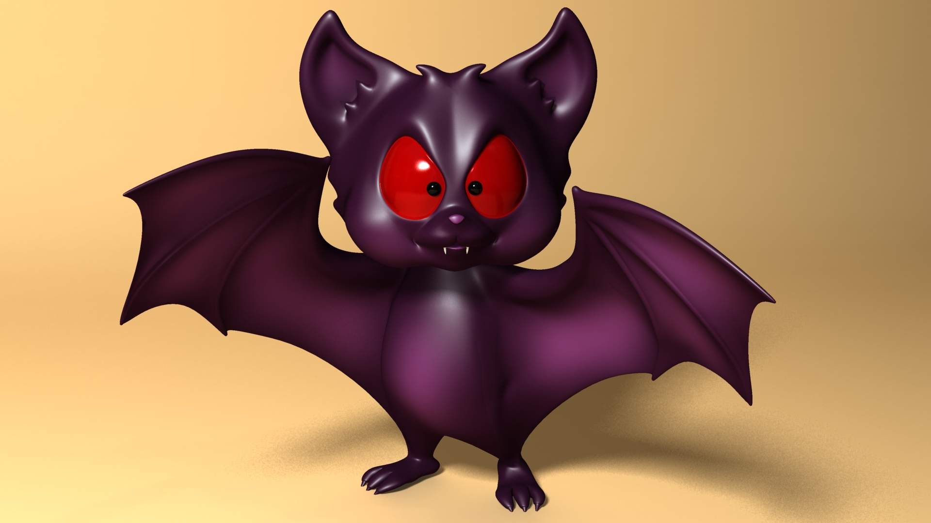 Cartoon Bat 3D Model by supercigale