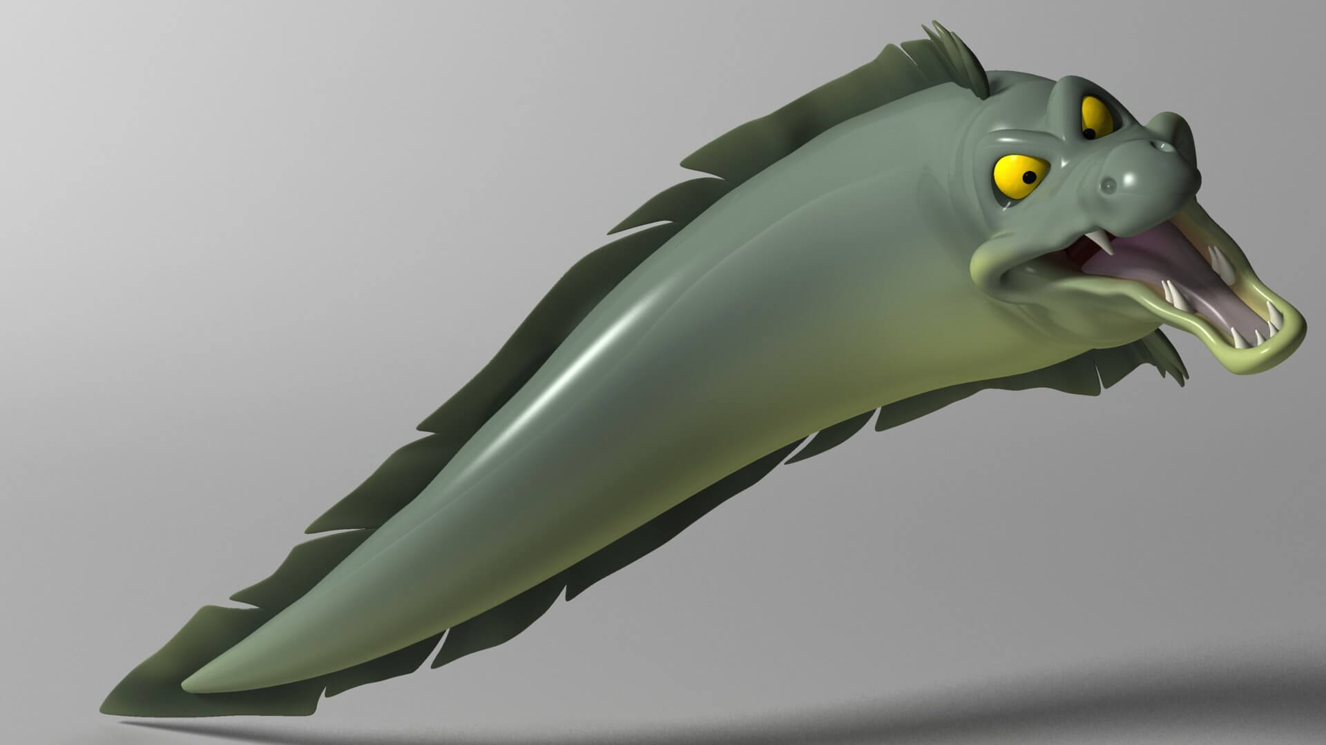 Cartoon Moray Eel 3D Model by supercigale